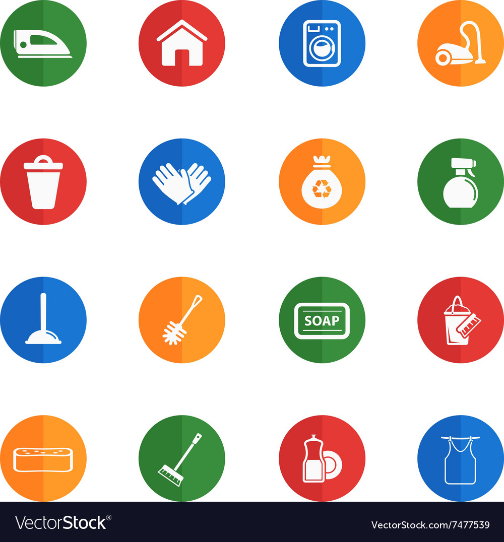 Cleaning service simply icons