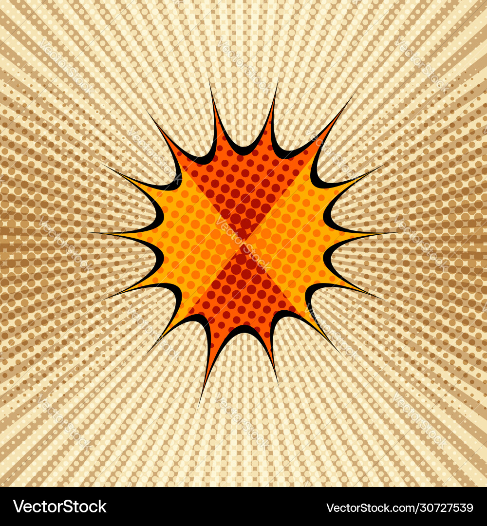 Comic colorful dynamic concept Royalty Free Vector Image