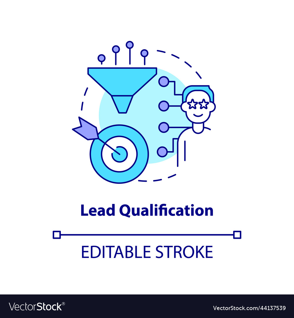 Lead Qualification Icon - Concept