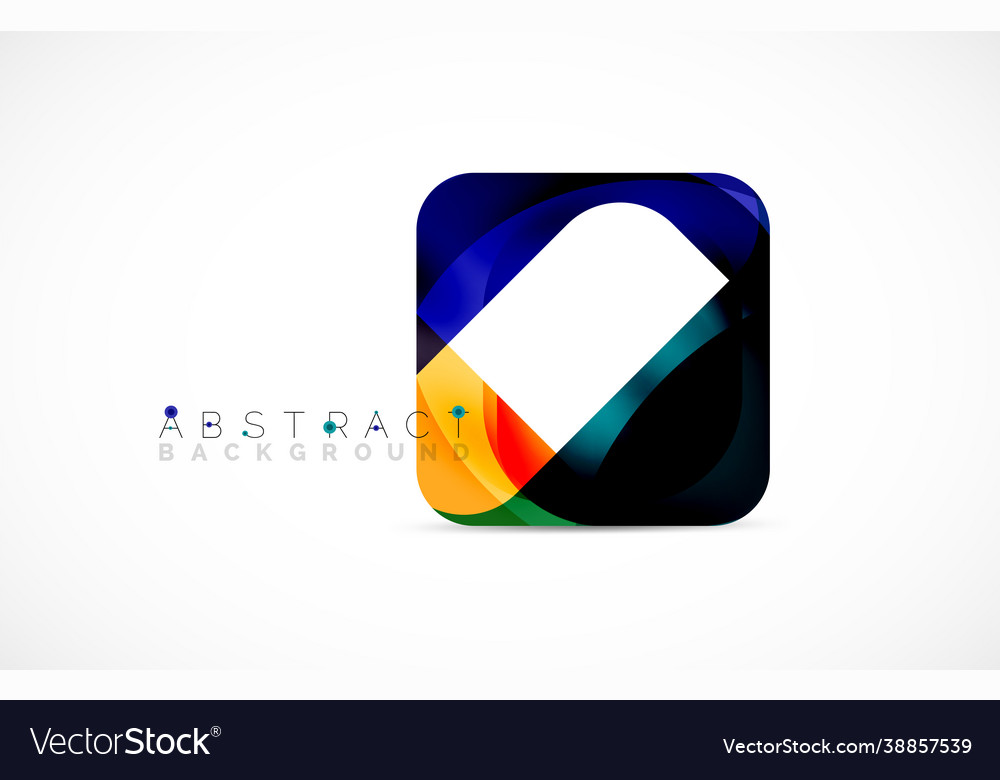 Minimal background abstract square shape vector image Minimal background abstract square shape