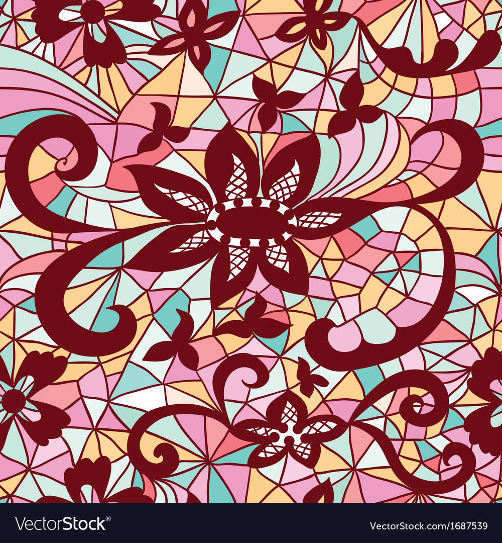 Mosaic seamless pattern