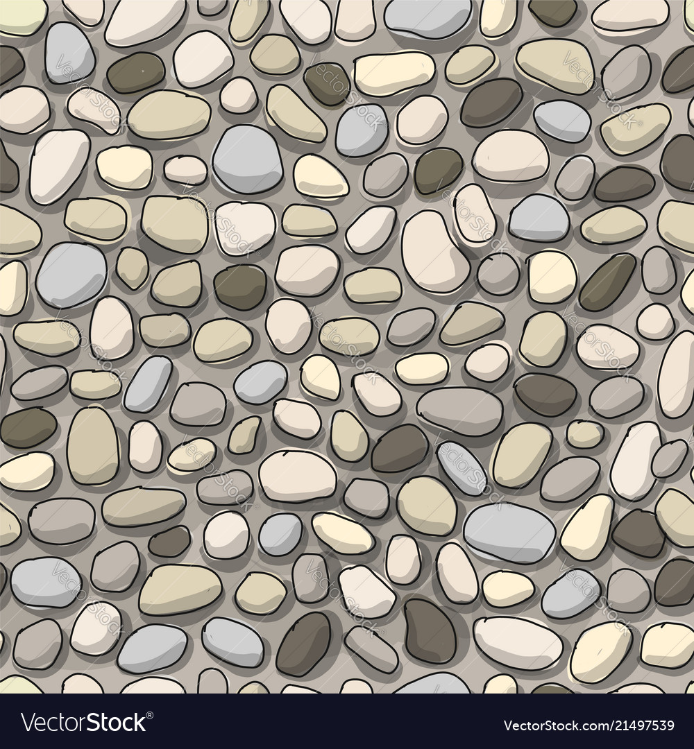 Pebble background seamless pattern for your vector image Pebble background seamless pattern for your