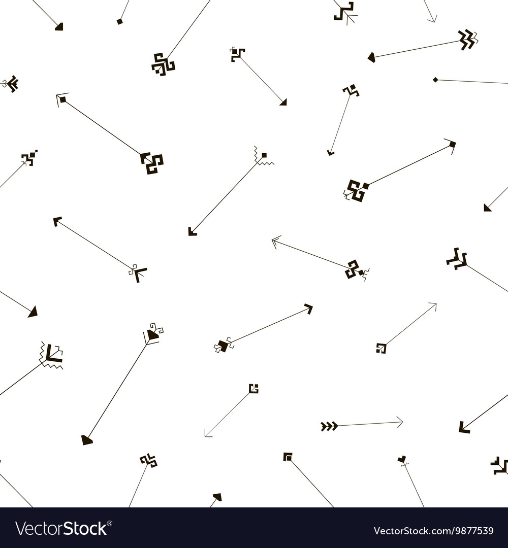Seamless pattern with arrows