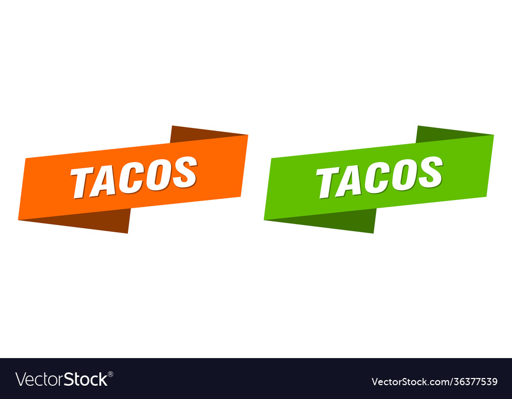 Tacos-Bannerband-Label-Zeichen