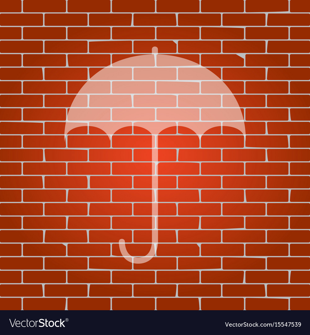 Umbrella sign icon rain protection symbol flat Vector Image