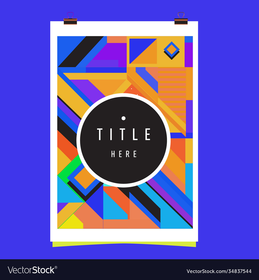 Abstract colorful geometric pattern background Vector Image Abstract colorful geometric pattern background
