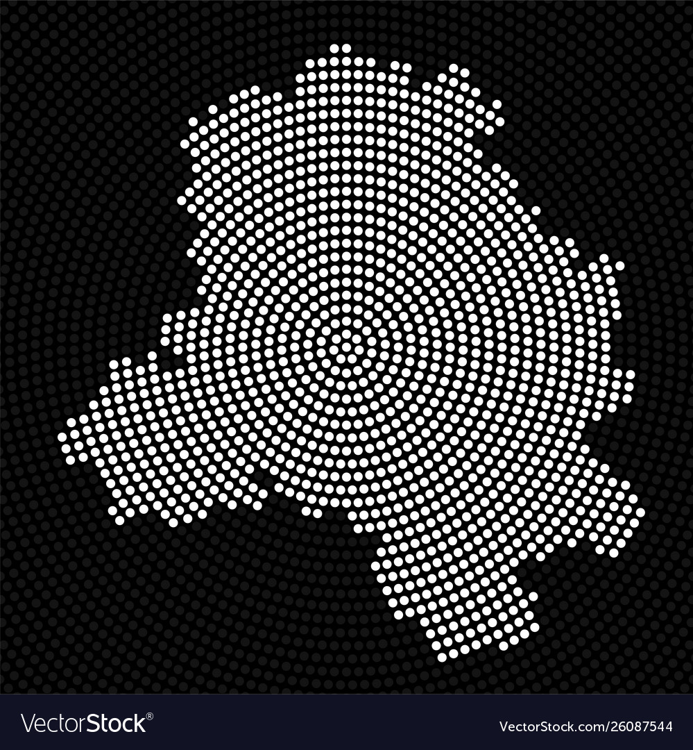 Abstract map delhi radial dots halftone