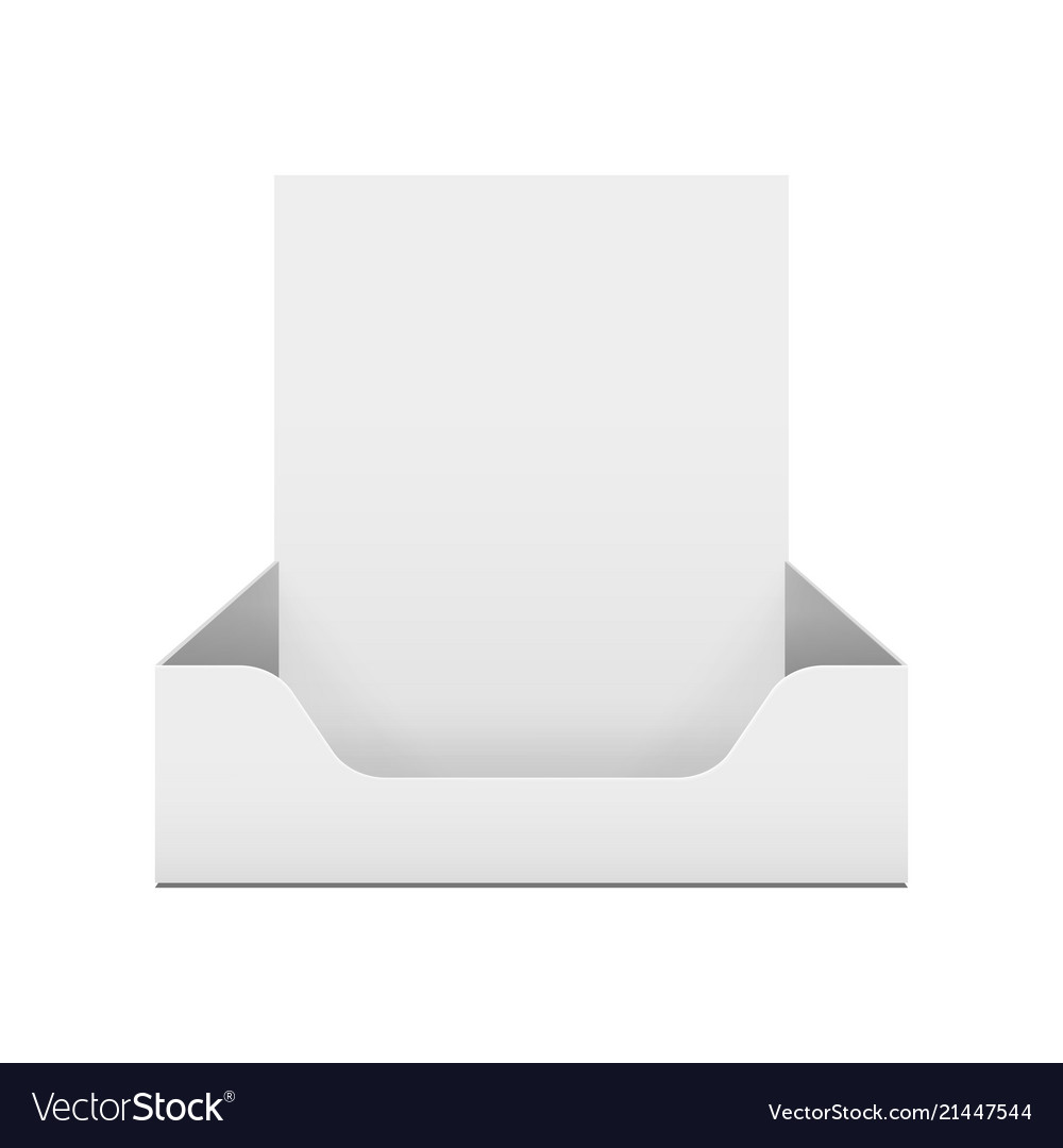 box holder for advertising fliers royalty free vector image advertising fliers