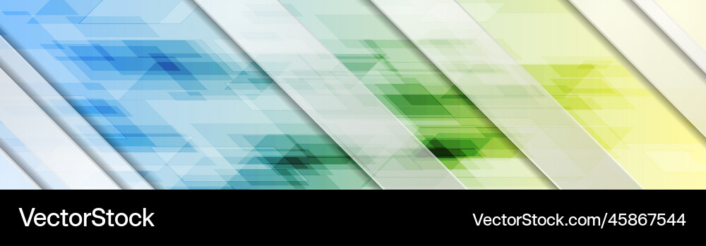 Colorful technology geometric abstract background Vector Image