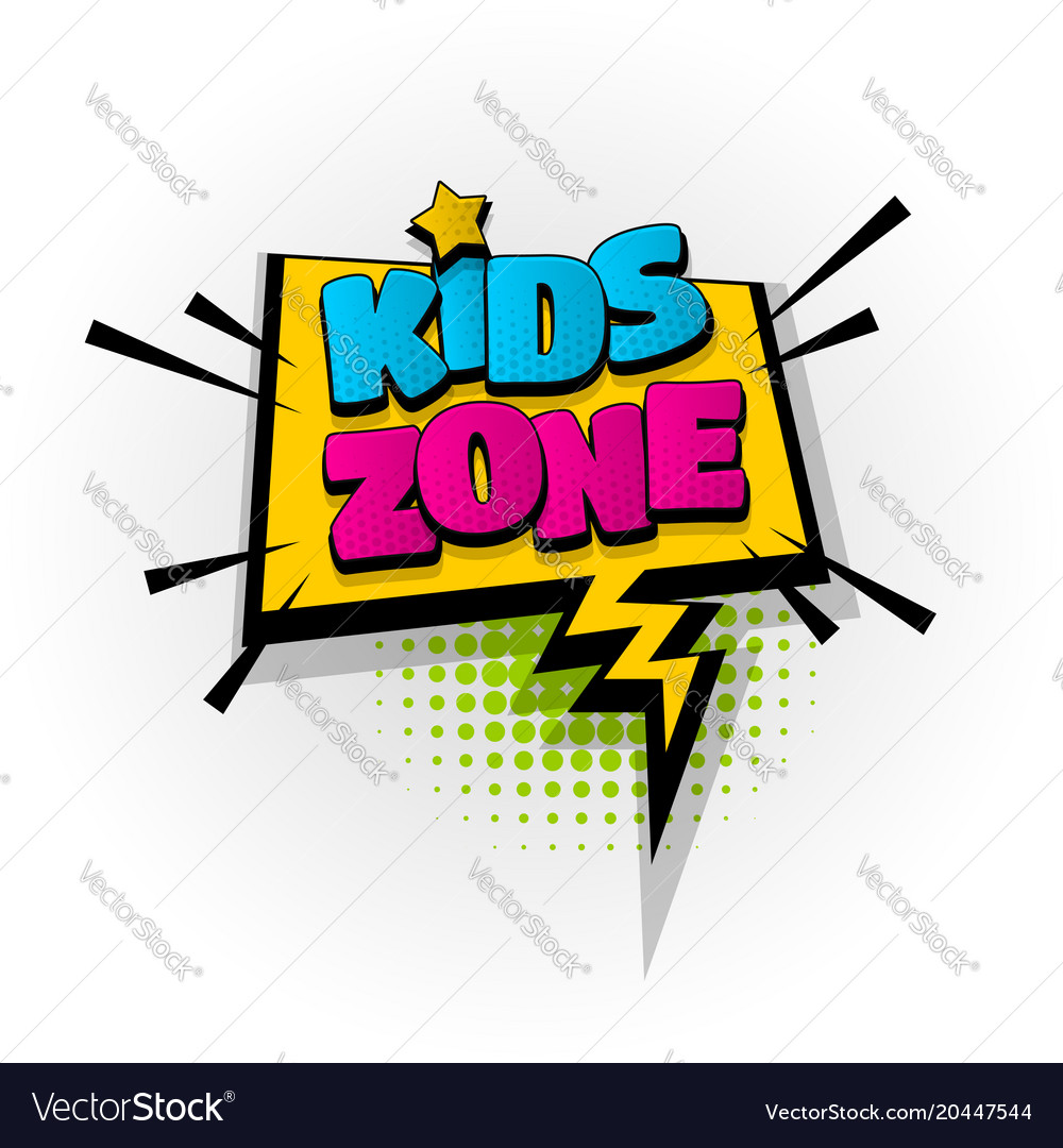 Comic Zone Pop Art Text
