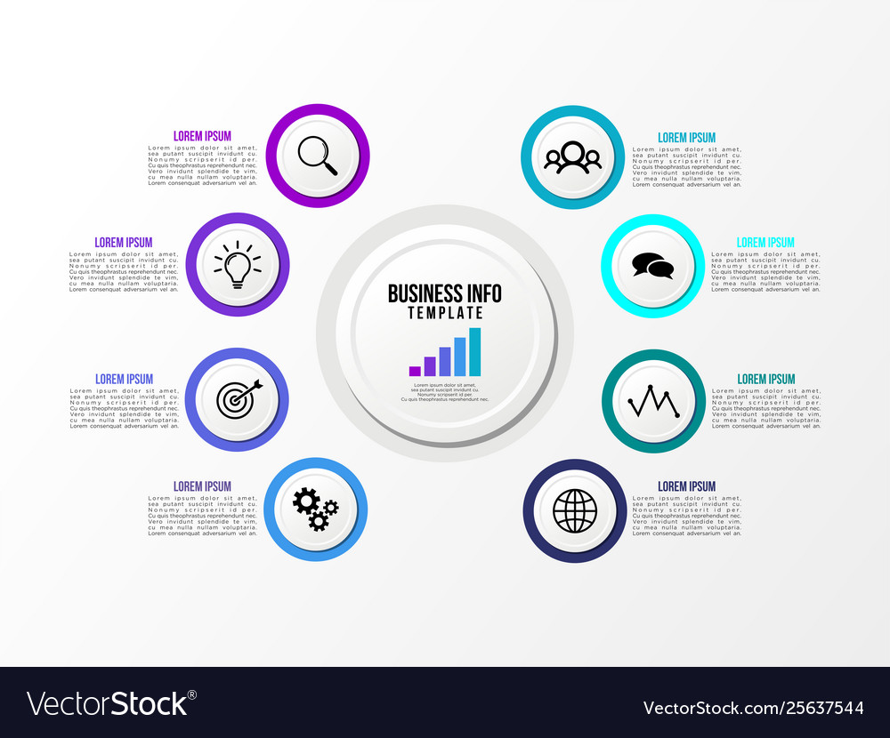 Infographic design template with options steps