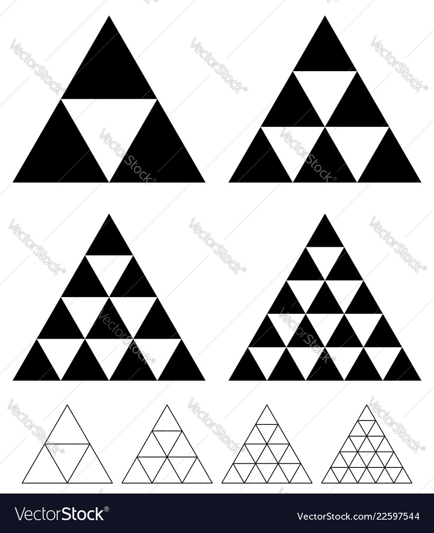 Mosaic Dreieckselemente mit Drahtgitter vector image Mosaic Dreieckselemente mit Drahtgitter