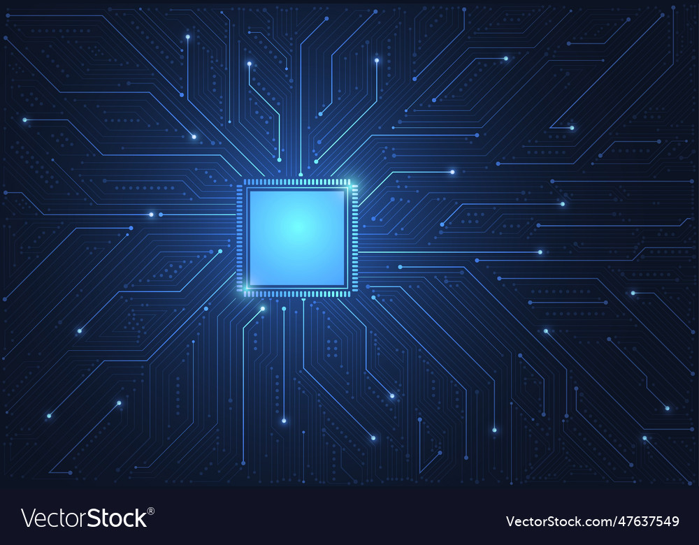 Abstract background with technology circuit board vector image Abstract background with technology circuit board
