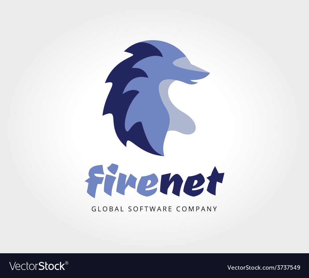 abstract colored dragon logo template for vector image dragon logo company