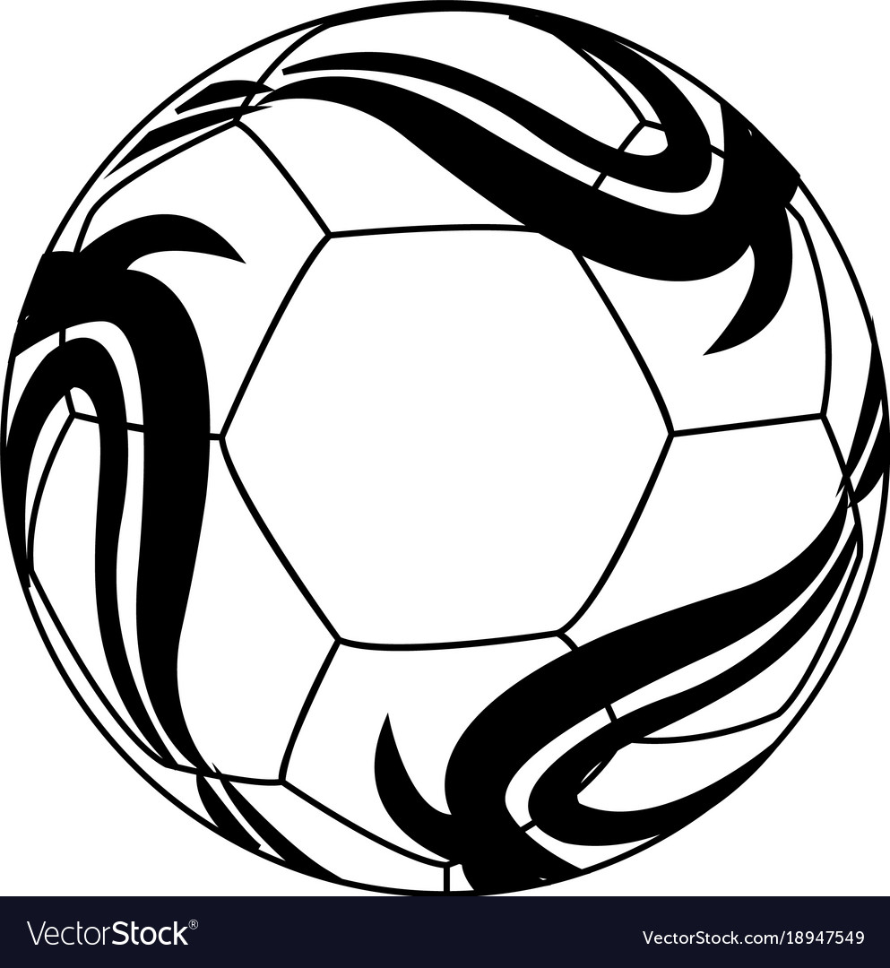 Abstract soccer object