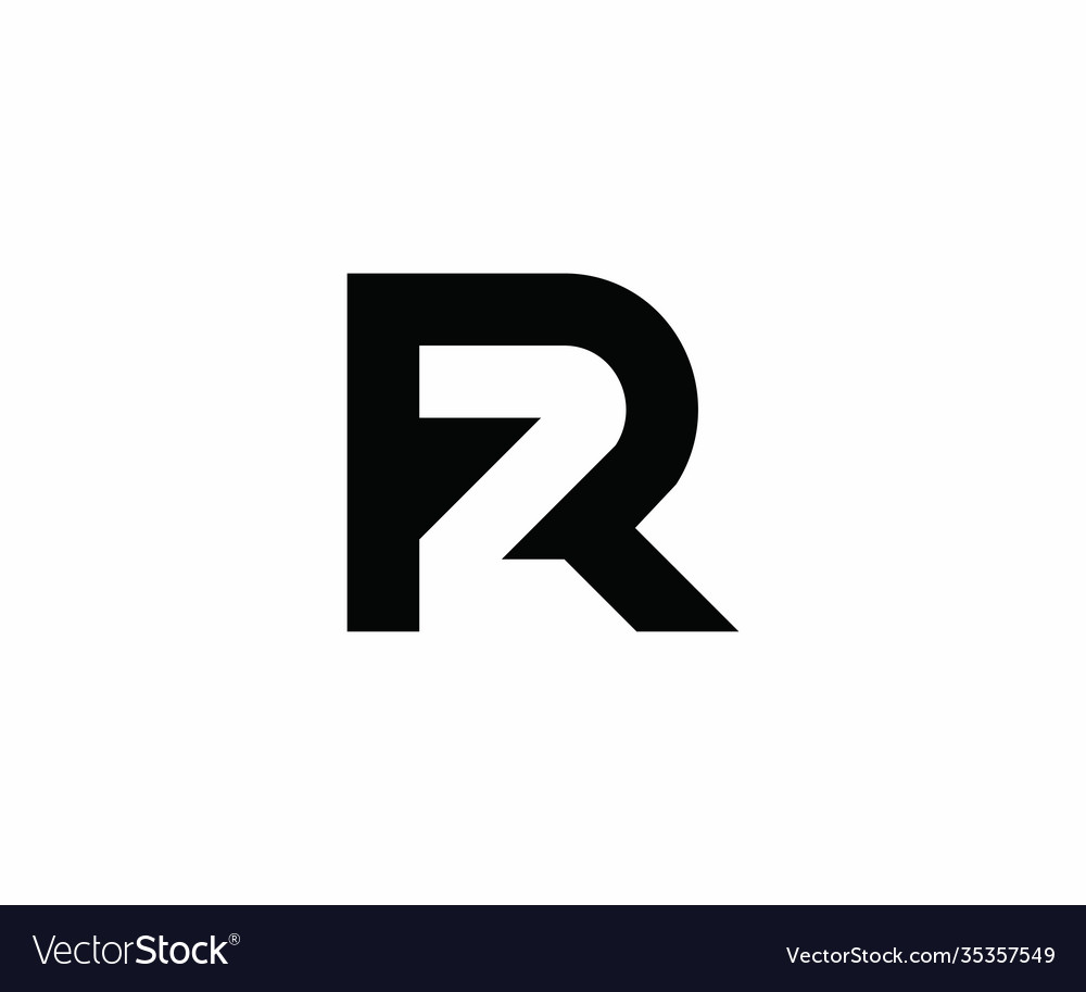 Alphabet r 2 2 r letter symbol logo icon design Vector Image