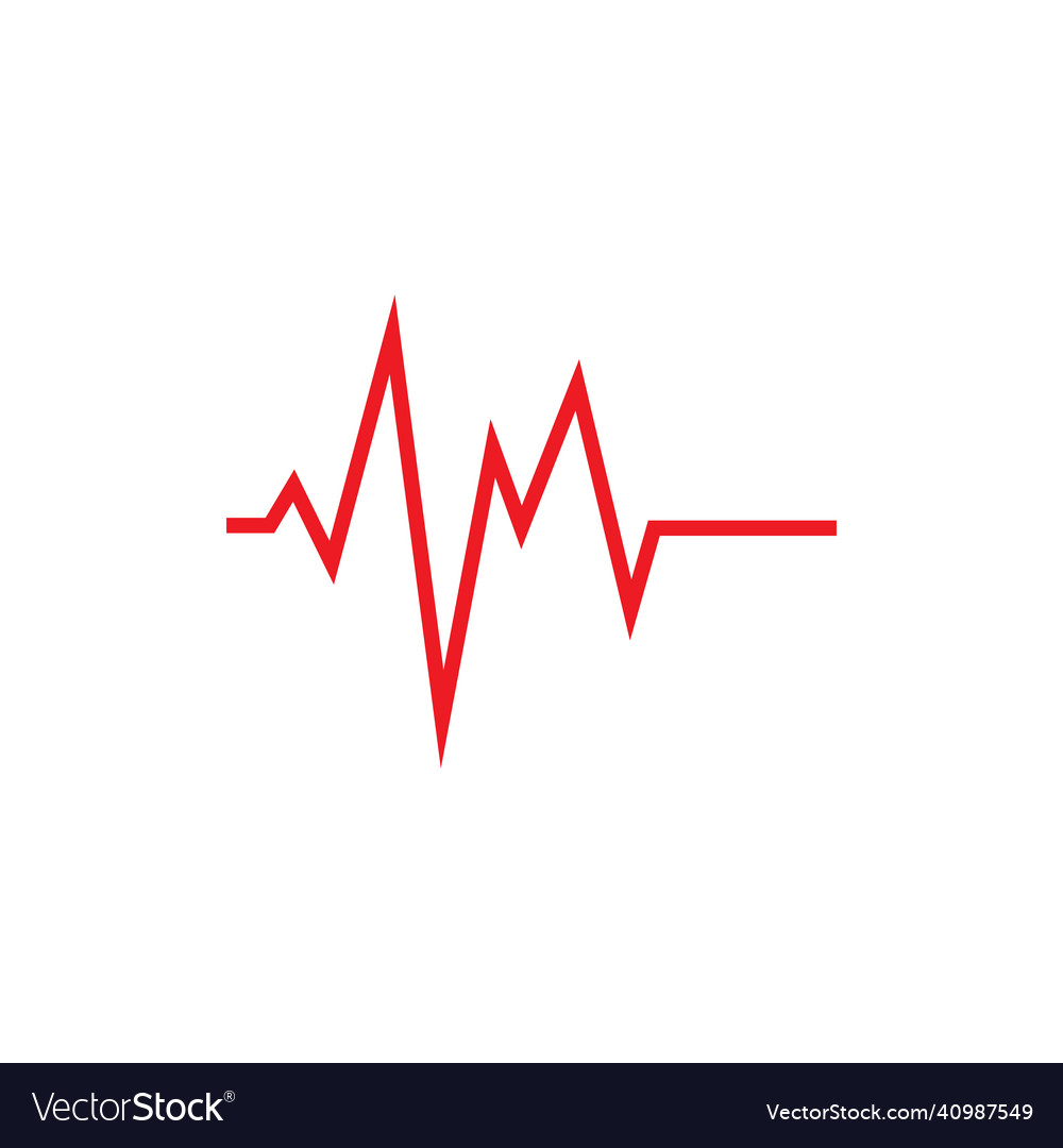 Art design health medical heartbeat pulse Vector Image