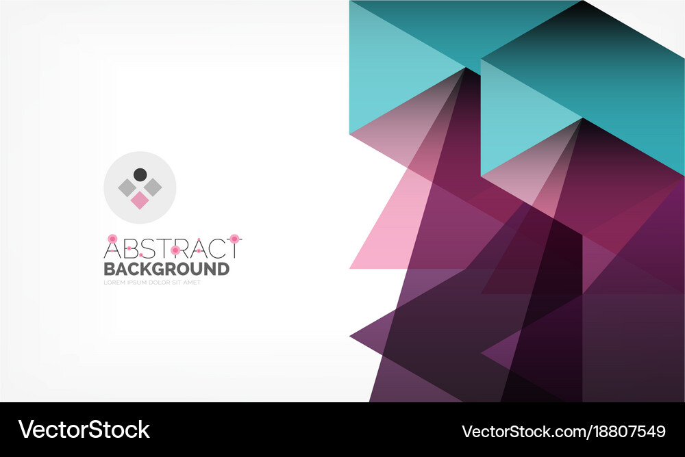 Geometric polygonal background Royalty Free Vector Image