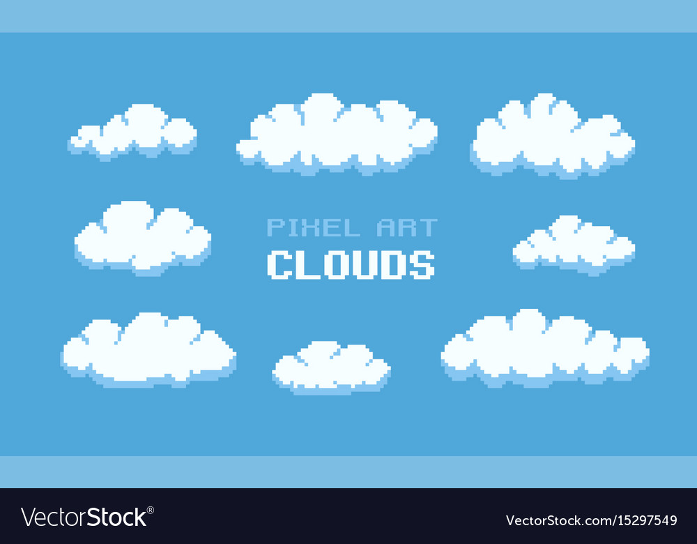 Free Clouds Pixel Art Asset Pack Download 