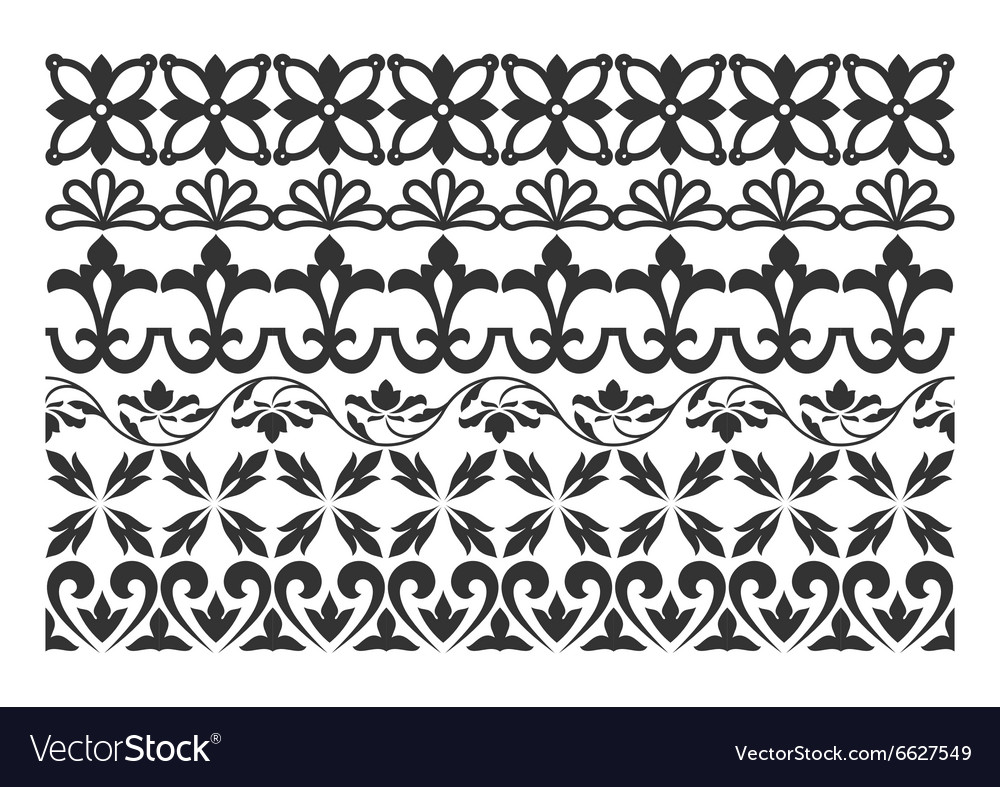 Set of borders for design
