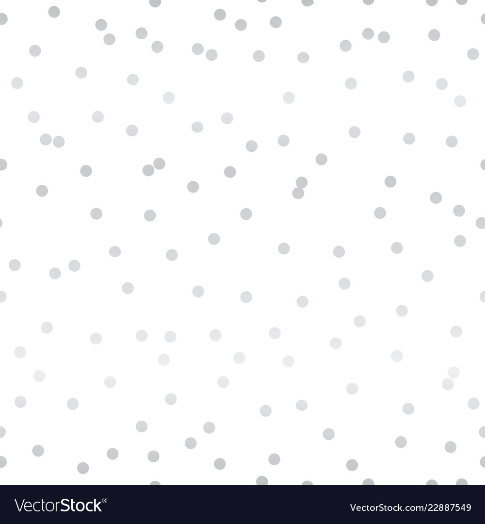 Silver Confetti Dots Pattern