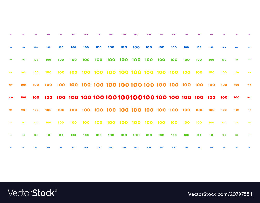 100 text spectral halftone matrix