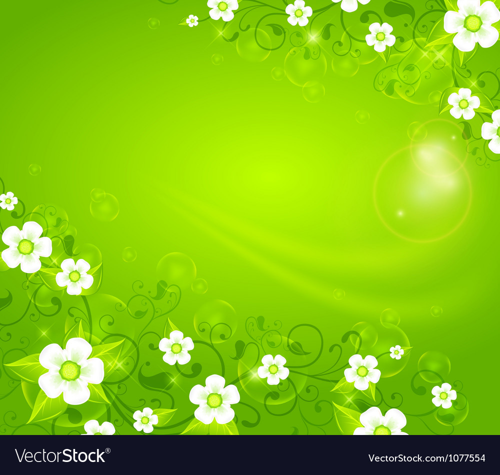 Floral Spring Green Ornament