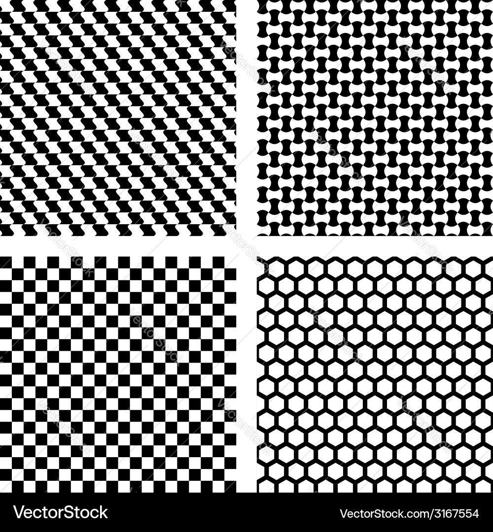 Vector Pattern Geometric Black Set black geometric patterns Royalty Free Vector Image
