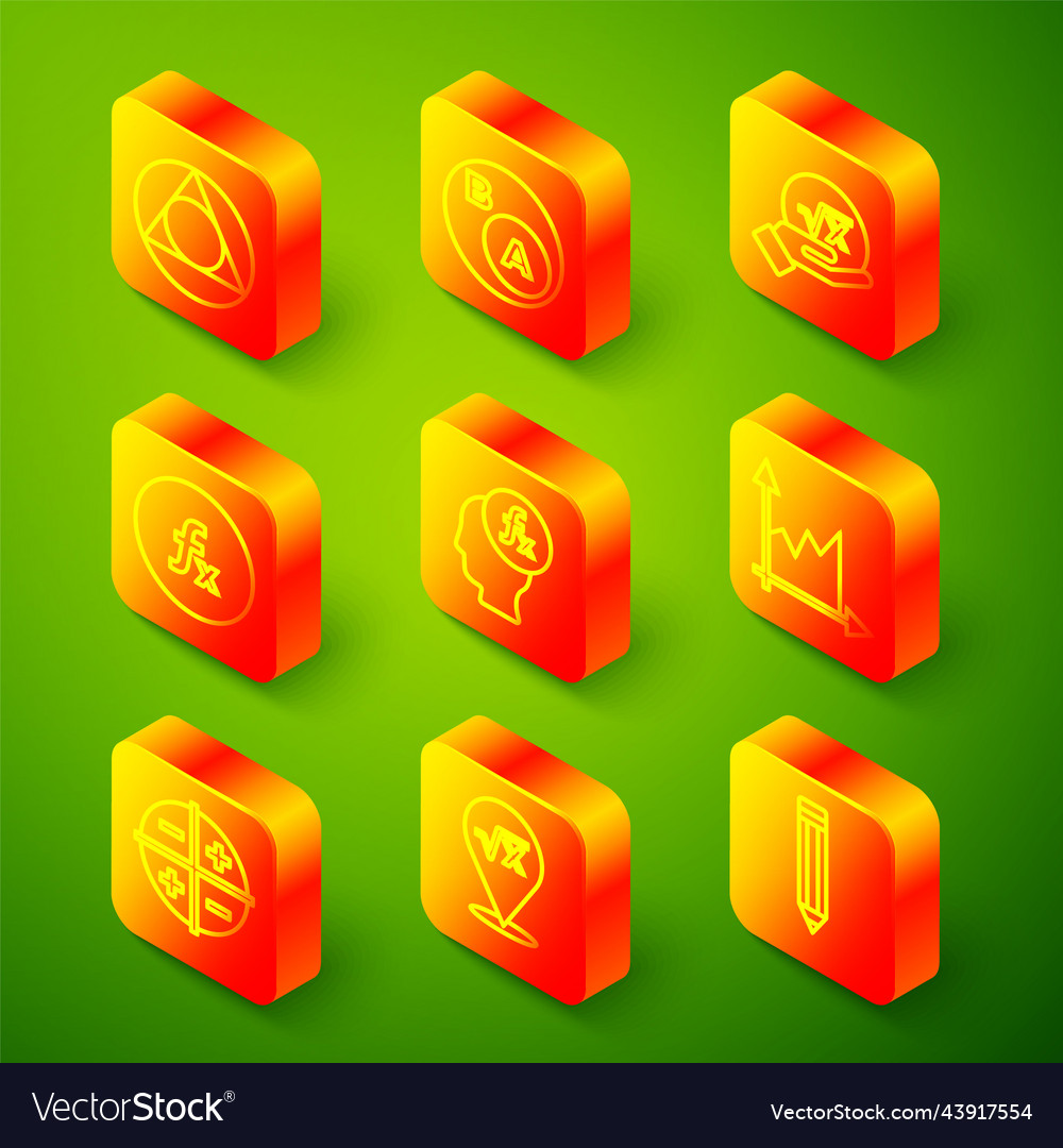 Set line triangle math subsets is subset vector image Set line triangle math subsets is subset