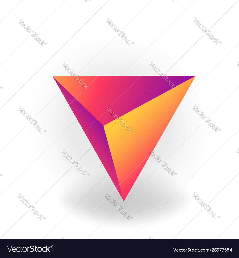 Tetrahedron - one 3d geometric shape