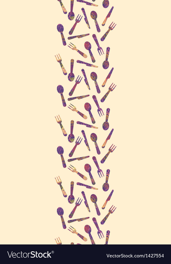 Textured silverware seamless pattern background