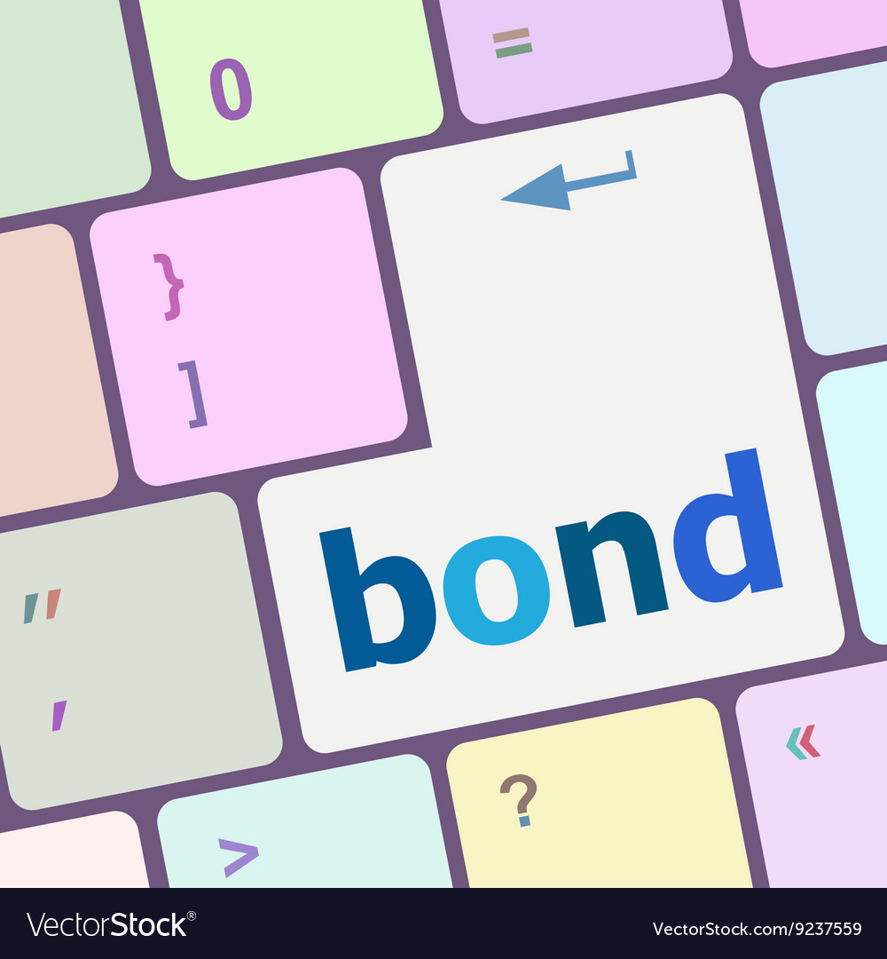 Bond button on computer pc keyboard key
