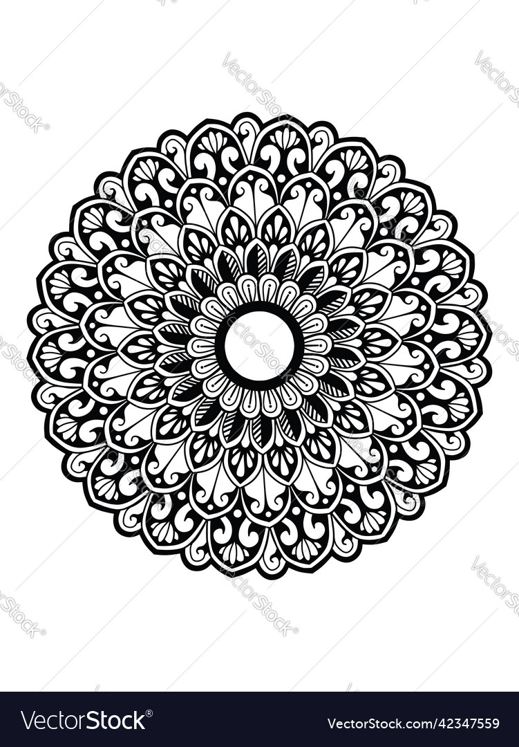 Circular pattern in form of mandala Vector Image Circular pattern in form of mandala