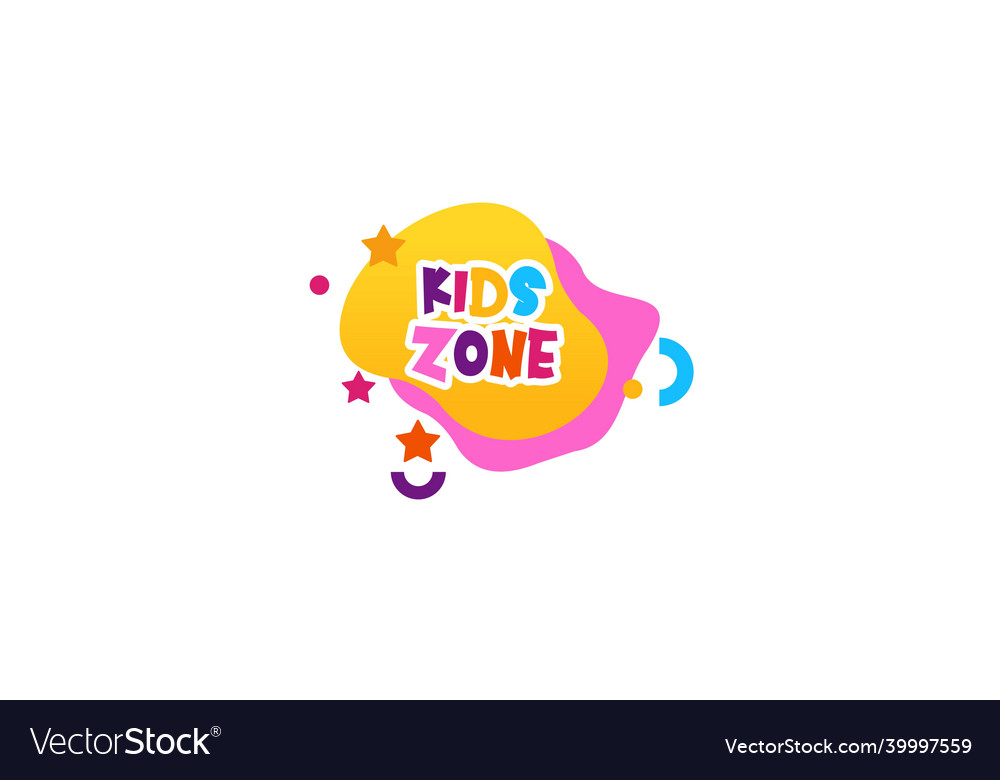 Kids game zone flat icon