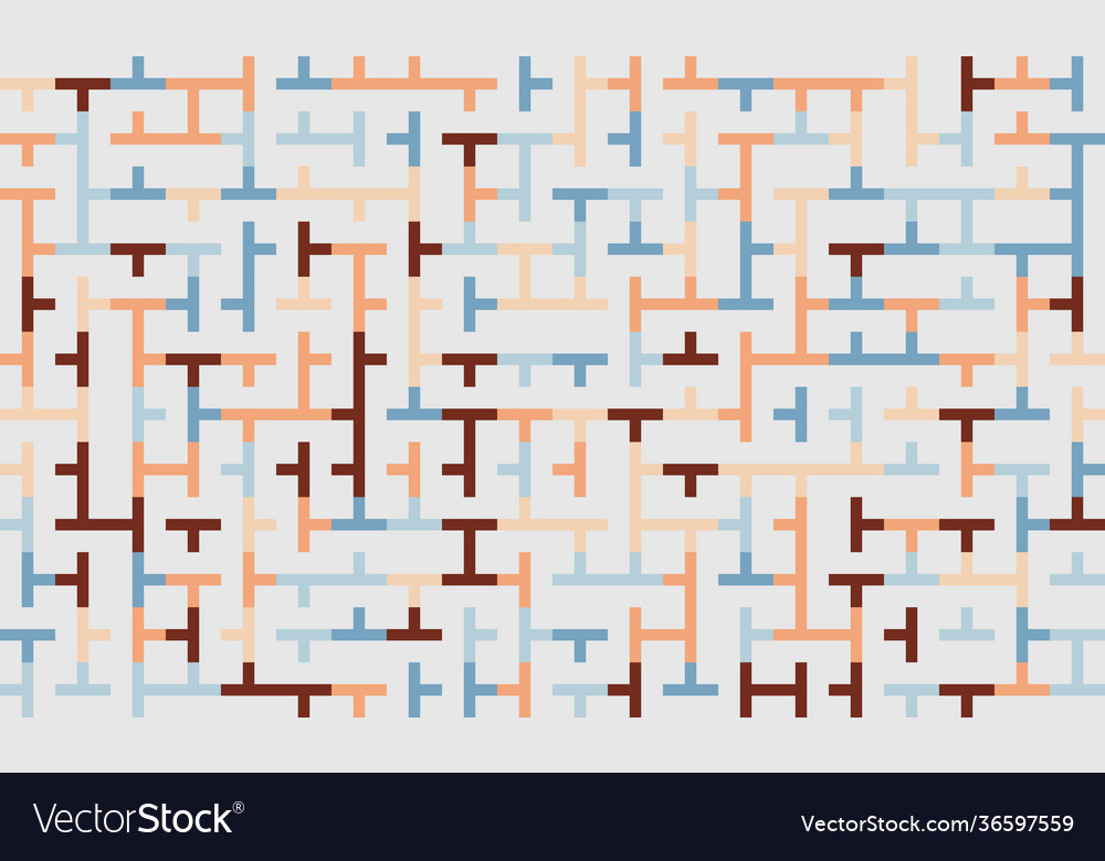 Linear abstract pattern design vector image Linear abstract pattern design