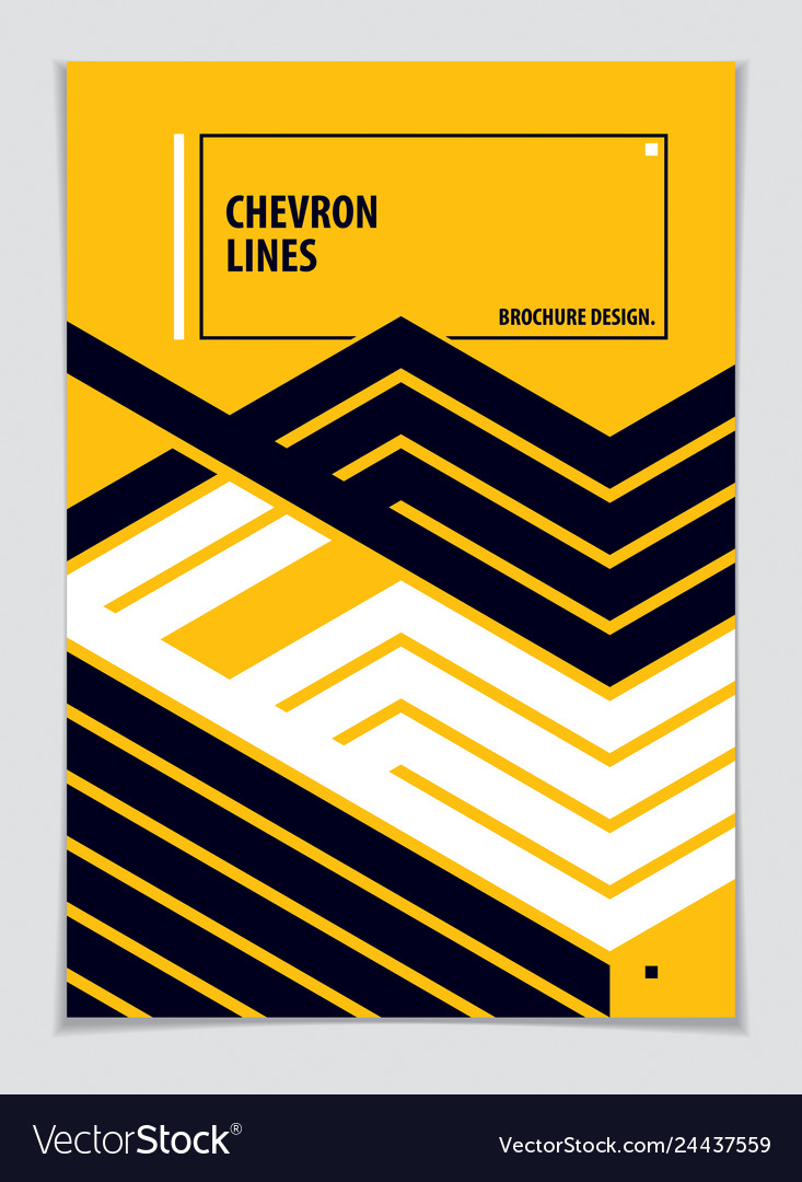 Minimalistic cover brochure design geometric Vector Image