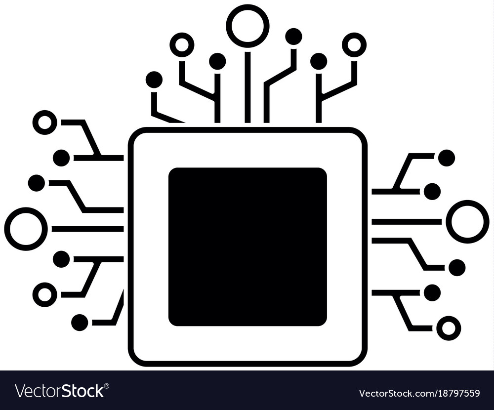 Processor circuit isolated icon