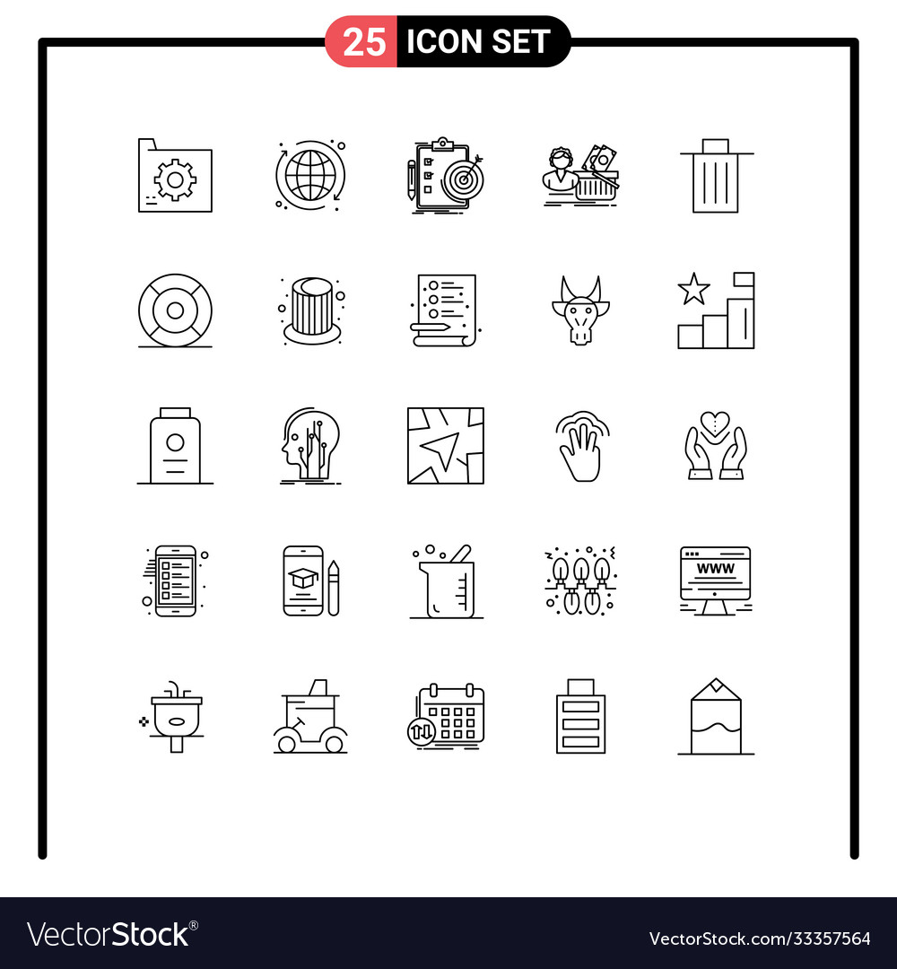 25 universal lines set for web and mobile