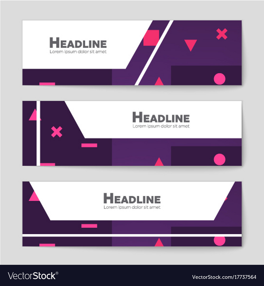 Abstract layout background set for art