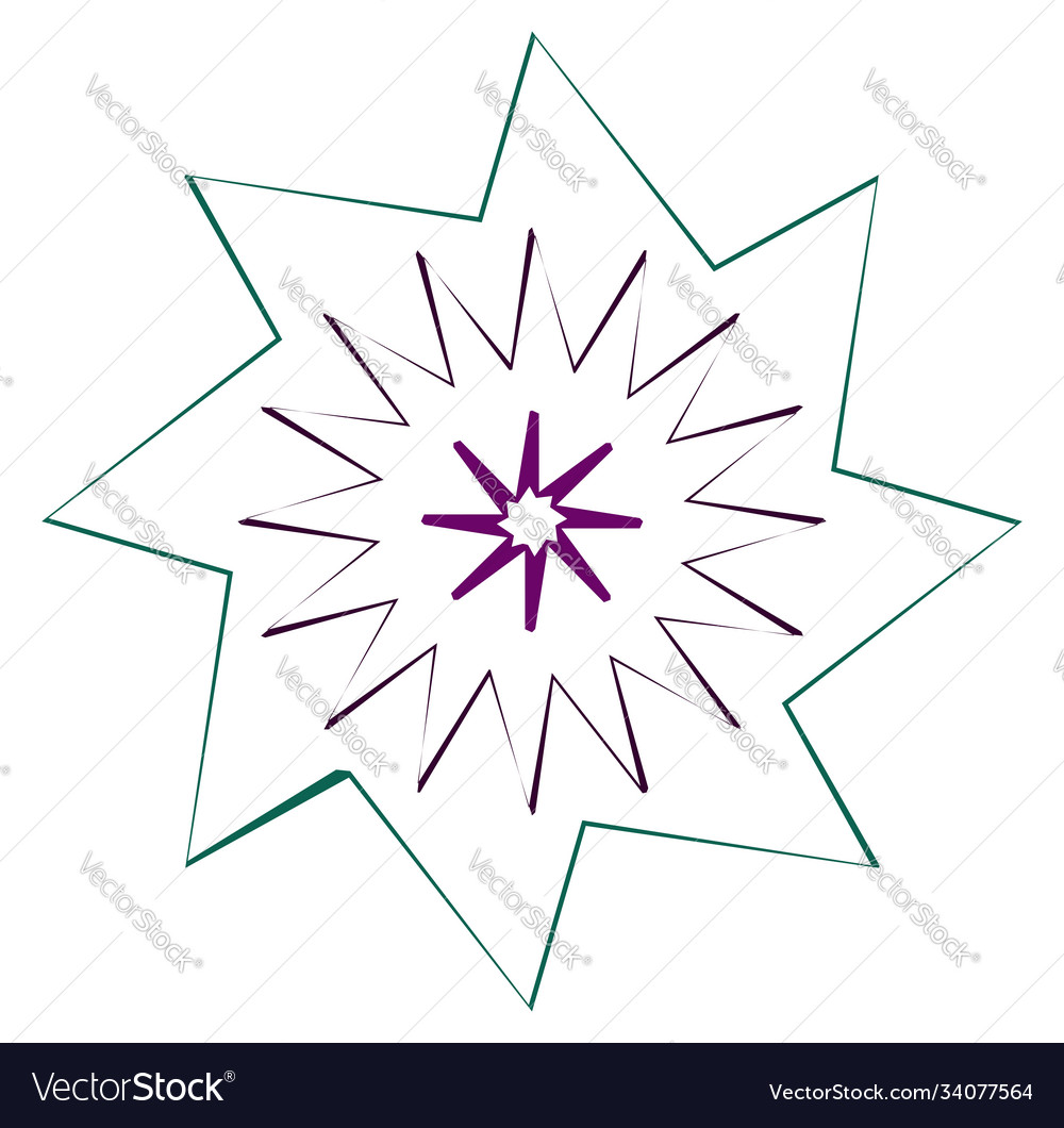 Abstract random geometry shape generative art