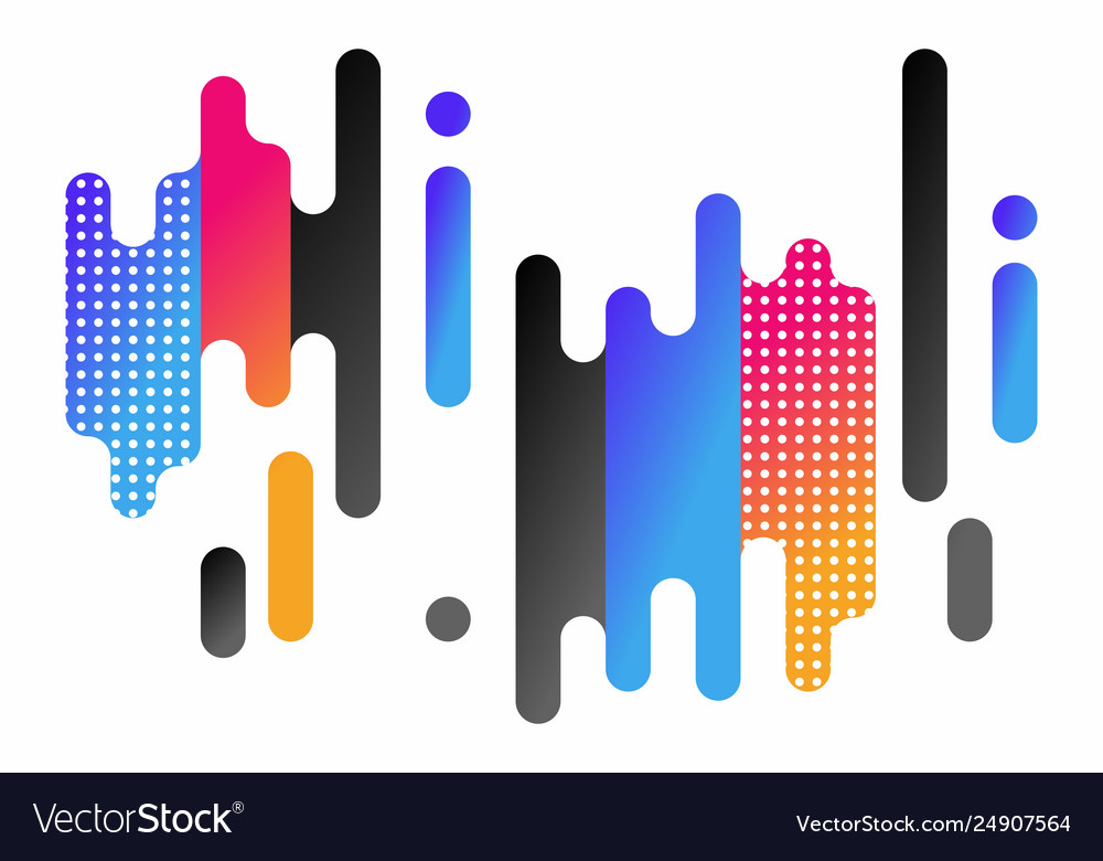 Modern style abstraction with composition made