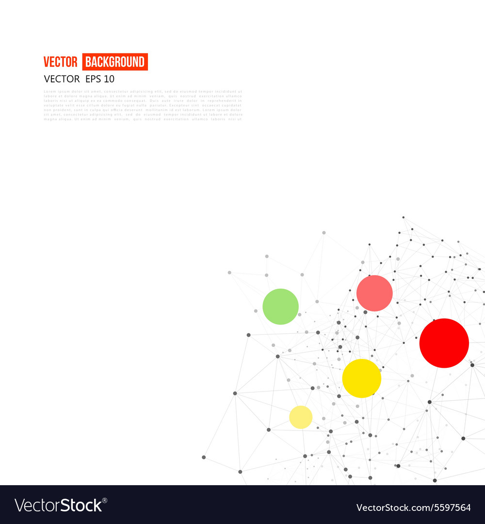 Network background abstract polygon