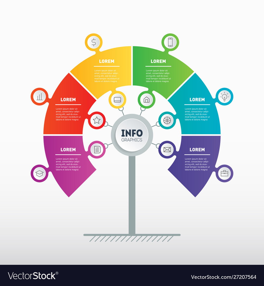 Six-Step Process Infographic Template