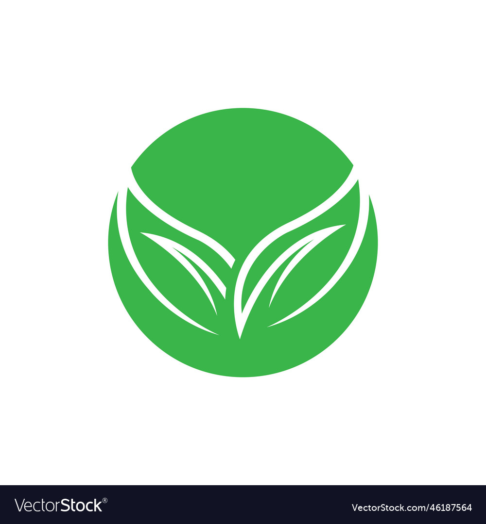 Tree leaf logo design eco friendly concept