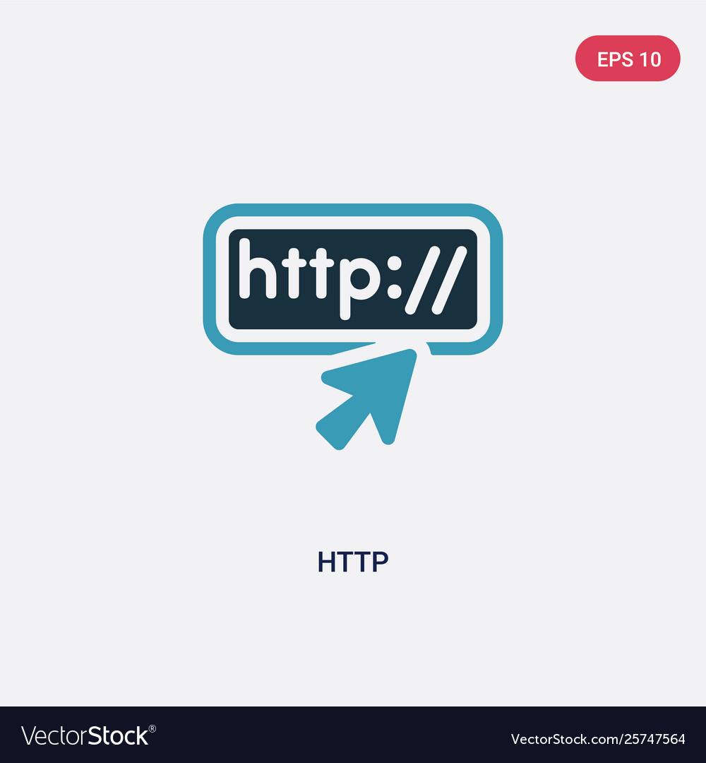 Two color http icon from programming concept