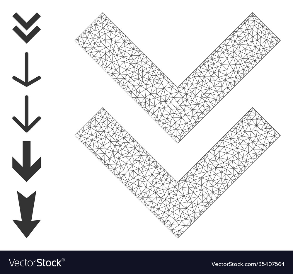 Web network shift down icon with simple glyphs
