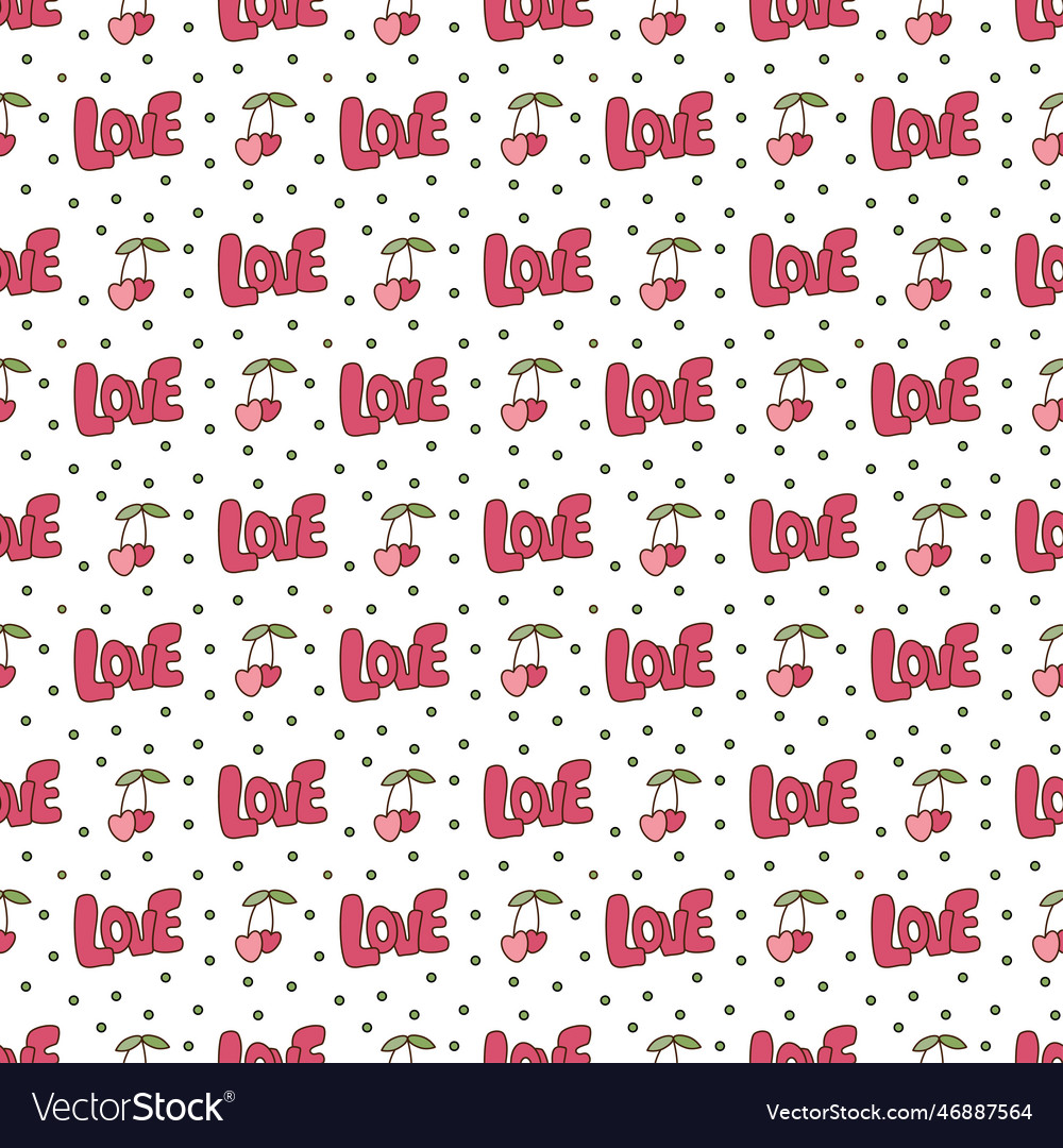 Y2K Cherry Pattern