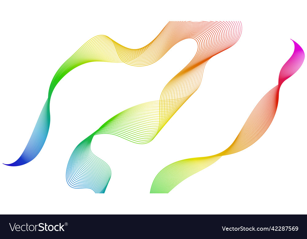 Abstract backdrop with wave gradient lines vector image Abstract backdrop with wave gradient lines