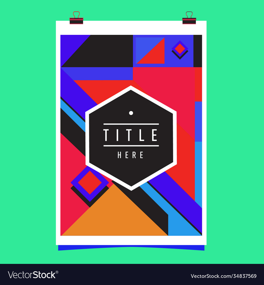 Abstract colorful geometric pattern background Vector Image Abstract colorful geometric pattern background