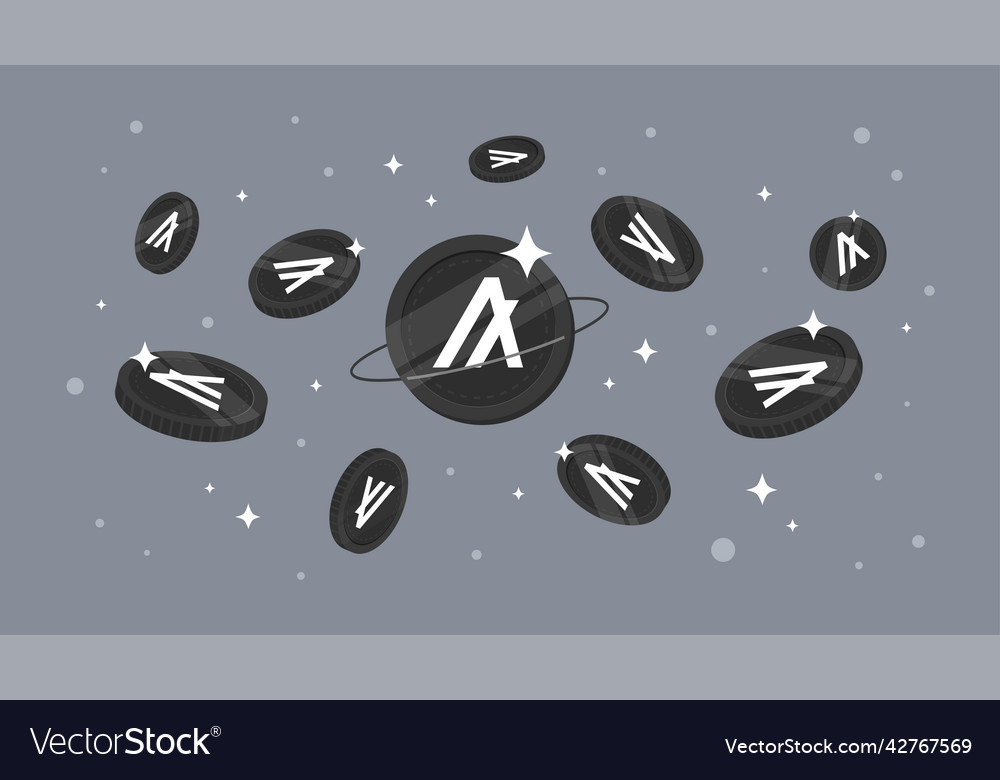 Algorand algo coins falling from the sky